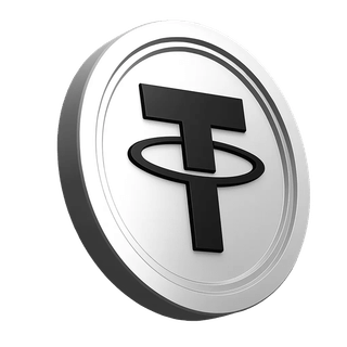 Tether USDT-myntelement i tillitsdelen av handelsfellesskapet